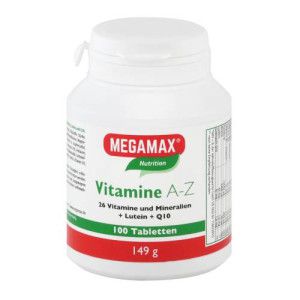 MEGAMAX Vitamine A-Z+Q10+Lutein Tabletten