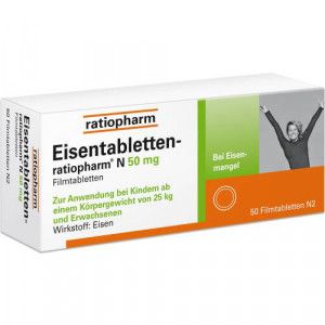 EISENTABLETTEN-ratiopharm N 50 mg Filmtabletten