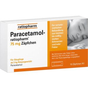 PARACETAMOL-ratiopharm 75 mg Zäpfchen