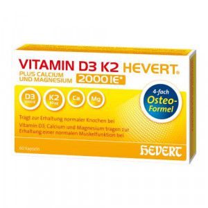 VITAMIN D3 K2 Hevert plus Ca Mg 2000 IE/2 Kapseln